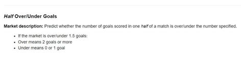 excluded number of goals 0 meaning|First Half & Second Half Goal Betting Markets Explained.